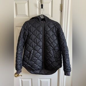 Kit and Ace Black Quilted Puffer Jacket